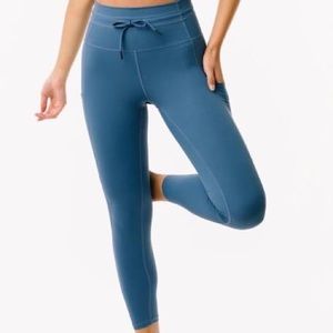 ZYIA Active Calm Blue Luxe Leggings 7/8